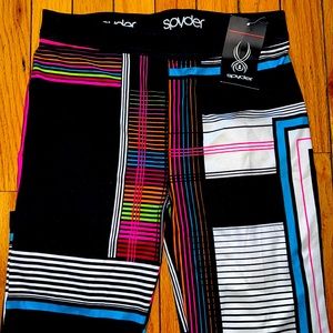 Spyder full length multicolored brand new womens leggings